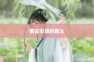 繁花似锦的释义