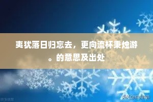 令人瞩目的解释