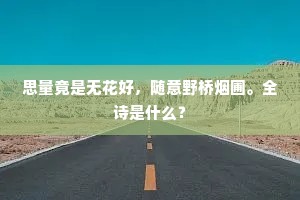 远道寻君君未回，君回我去事堪哀。的释义