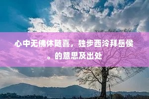 孤踪无碍任西东，一片闲云寄碧空。上一句是什么？