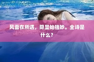 三江烟树嗟空阔，谁道龙中更奇绝。的意思及出处