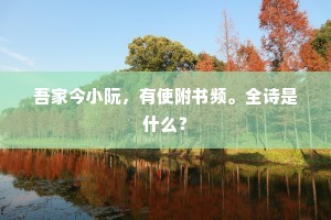 最是重来好风景，秋光如染隔林看。的解释