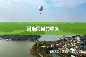 凤枭同巢的释义
