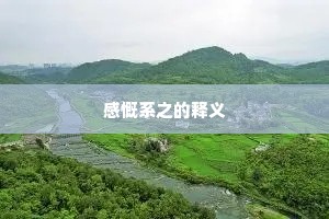 感慨系之的释义
