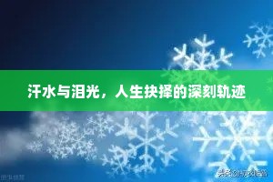 汗水与泪光，人生抉择的深刻轨迹