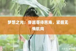 梦想之光：穿越等待苦海，紧握无悔航向