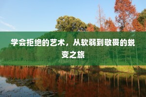 学会拒绝的艺术，从软弱到敬畏的蜕变之旅