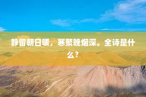 静夜?澄霁，皎月丽天中。全诗是什么？