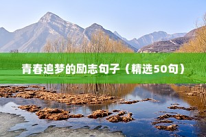 正能量的句子励志的语句 四