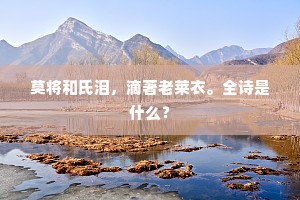 婀娜何曾贮歌舞，幽秘或可栖仙人。上一句是什么？