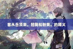 绿林豪客的解释
