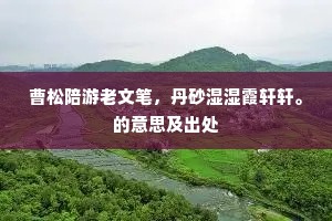 暮云青草夹冈埭，春水小风陵口船。的解释