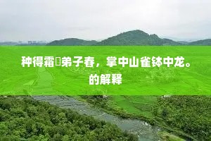飞流直下二千丈，冲石石白一色齐。上一句是什么？