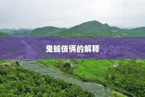 鬼蜮伎俩的解释