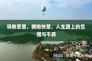 领教恶意，拥抱快意，人生路上的觉醒与不羁