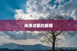 海沸波翻的解释