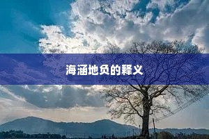 海涵地负的释义