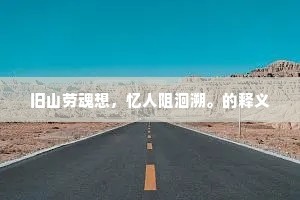 墙头马上初相见，不准拟、恁多情。的释义