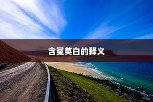 含冤莫白的释义