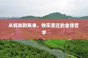 从蚂蚁到账单，快乐变迁的金钱哲学