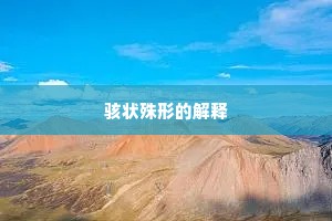 骇状殊形的解释