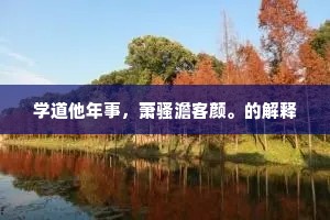 冷笑浮云坠甑，鲈鱼美、归老扁舟。出自哪首诗？