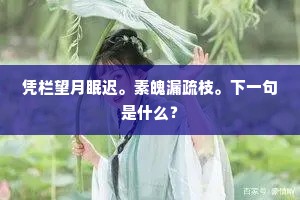 摇落江蓠多少恨，吟不尽、楚云峰。的解释