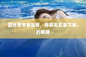 赖醉乡、佳境许徜徉，惜归欤不早。上一句是什么？