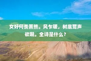 会有江山凄惋句，凭过雁，寄侬来。全诗是什么？