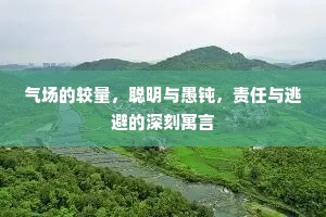 气场的较量，聪明与愚钝，责任与逃避的深刻寓言