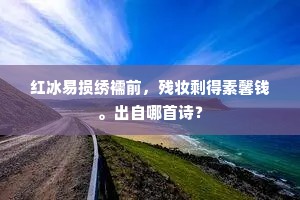 长恐寿阳脂粉污，肯教摩诘丹青摸。的解释
