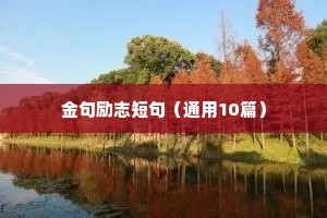 上进励志语录（精选40句）