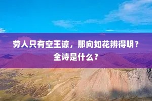莫在人间寻食客，寻见后，匹如闲。的解释