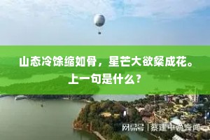 花外青帘迷酒思，陌上晴光收翠岚。的解释