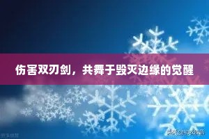 伤害双刃剑，共舞于毁灭边缘的觉醒