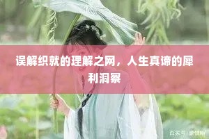误解织就的理解之网，人生真谛的犀利洞察