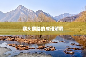猴头猴脑的成语解释