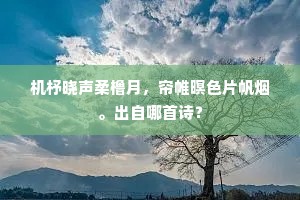 舴艋也闻钲鼓闹，秋千半当笙歌乐。下一句是什么？
