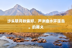美景良辰，赏心乐事，更有人如玉。下一句是什么？