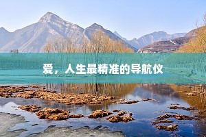 爱，人生最精准的导航仪