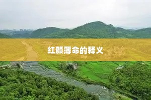 红颜薄命的释义