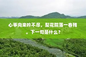 梦已到石门洞天，眼休惊辽海人烟。下一句是什么？