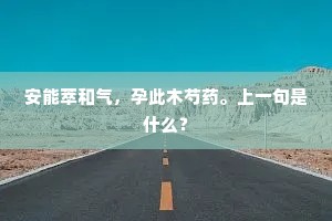 存的你身子儿在，问甚么贫也富也。下一句是什么？