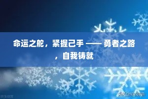 命运之舵，紧握己手 —— 勇者之路，自我铸就