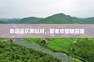 命运逼仄笑以对，智者欢歌破囚笼