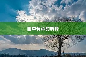 画中有诗的解释