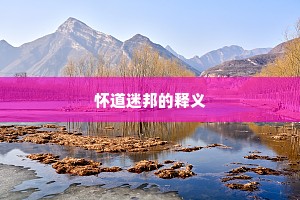 怀道迷邦的释义