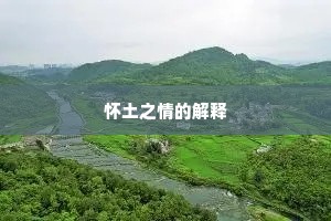 怀土之情的解释