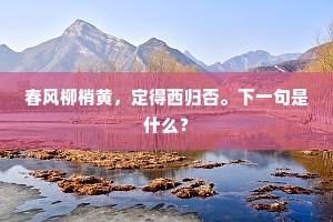 怀古，怀古，废兴两字，干戈几度？下一句是什么？