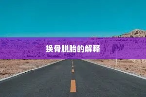 换骨脱胎的解释